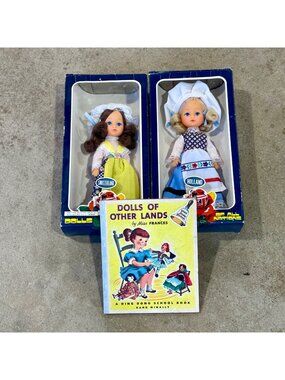 Dolls Of All Nations Collectors Set - Holland & Switzerland - Vintage 1970s - 7.